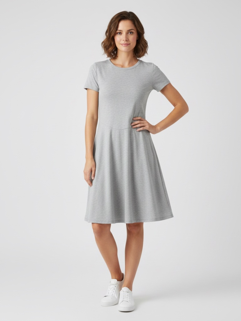 NWT gray t-shirt dress Jr. xs